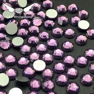 CY Multicolor Wholesale Nail Flatback Stone Glass Flat Back Non Hot Fix Crystal AB Rhinestones In Bulk