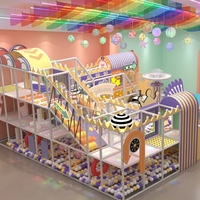 200 300 Equipo de patio interior con temática colorida Seguro y divertido para que los niños participen en actividades dulces