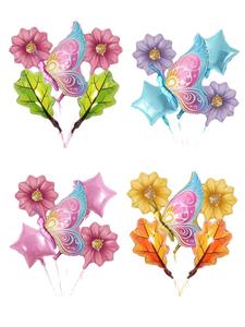 Set di palloncini da 5 pezzi palloncini Foil con fiori <span class=keywords><strong>a</strong></span> farfalla palloncini per feste di fata primaverile - Product Image 5