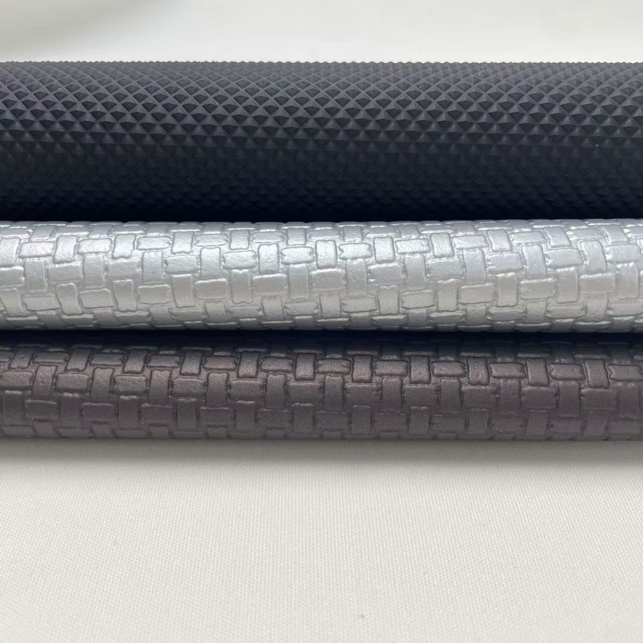 Eco-Friendly Embossed PVC Synthetic Leather Fabric for Home Decor Pillows Sofa & Upholstery-Sustainable Material for Craft Bags