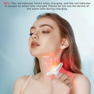 เครื่องนวดหน้าและลำคอเทคโนโลยีขั้นสูง ลดริ้วรอย ยกกระชับผิว พร้อมแสงบำบัด - 7 สี พกพาสะดวก - Product Image 5