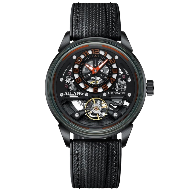 New Arrival Top Brand AILANG Men's Sports Tourbillon Skeleton Mechanical Flywheel Watch Waterproof 3ATM  Automatic OEM Watch
