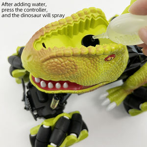 1/18 4WD juguetes <span class=keywords><strong>de</strong></span> sonido ligero niños agua pulverizada Control remoto truco niños monstruo camión neumático Rc dinosaurio Coche - Product Image 3