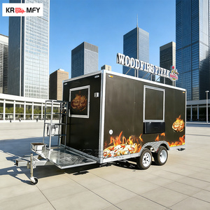 Four à pizza multifonctionnel en fibre de verre de 4 m, remorque de restaurant en plein air, équipement de restauration commerciale, camion de restauration mobile - Product Image 2