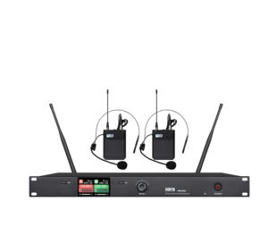 Micrófono XLR inalámbrico UHF de Karaoke de mano profesional, 4 canales, 110db, con estuche de <span class=keywords><strong>vuelo</strong></span> de 8 unidades - Product Image 4
