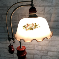 Lampe de bureau LED rétro simple en bois massif de style européen unique, pour chambre, salon, chevet, bureau, jardin américain, style Shanghai ancien, lumière blanc chaud