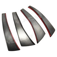 Ailerons de pare-chocs avant en fibre de carbone pour Porsche 991718 981 911 GT3 GT4 RS Style Air Knife