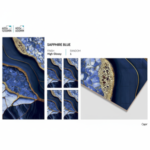 Carreaux de mur et de sol en porcelaine à haute brillance et à finition brillante 24x48 pouces Surface intérieure polie de luxe - Product Image 1