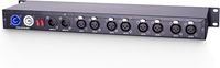 Répartiteur DMX RDM8802KA 8 ports RDM à double entrée avec fonctions Split-Merge et PowerCON pour montage en rack d'éclairage de scène