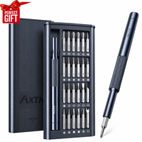 Kit d'outils de réparation portable AXTH, jeu de tournevis de précision 25 en 1, cadeau d'affaires pratique pour hommes, kit d'outils de réparation portable