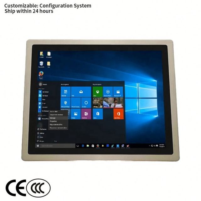 ZhengFeng Industrial 15-Inch Integrated Android Tablet Capacitive Touch Screen Waterproof OEM Panel PC RK3399 J1900 Used Stock