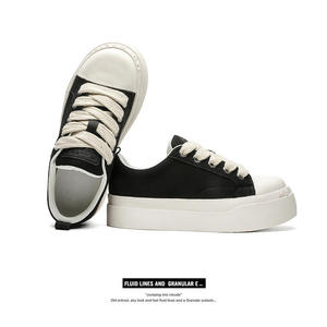 Zapatillas de lona versátiles de estilo nuevo, con suela gruesa, para parejas, informales. - Product Image 2