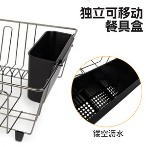 Cross Border <b>Kitchen</b> Dish Rack L Size Quick Dry Draining Rack For Countertop Sink <b>Storage</b> - Product Image 4
