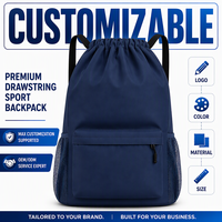 Sac à dos de sport imperméable de qualité supérieure avec cordon de serrage, sac de sport, sac à dos de voyage pour hommes et femmes, vente en gros, OEM, ODM, fournisseur d'usine