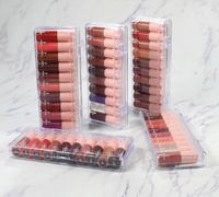 Brillant à lèvres teinté, rouge à lèvres liquide personnalisé, emballage, étiquette privée, brillant à lèvres végétalien, vente en gros