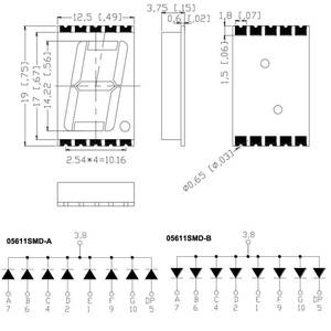 White 0.56&quot; Inch 1 Digit <strong>Smd</strong> Seven <strong>Segment</strong> <strong>Led</strong> <strong>Display</strong> - Product Image 2