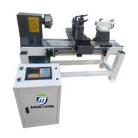 Tour à bois CNC Mustang MT5025 d'occasion, très demandé, avec moteur 1,5 kW, multifonctionnel, vitesse de broche 2800 tr/min, à vendre