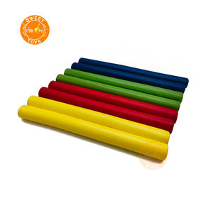 工場直販 高品質 カラフル木製 子供用楽器 ポリスバトン 早期教育 知育玩具 - Product Image 3