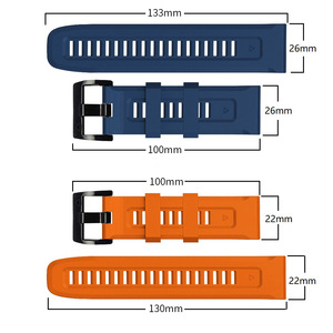Gran oferta de correa de muñeca de goma suave de liberación rápida de 22mm y 26mm, Correa deportiva de silicona para reloj inteligente para <span class=keywords><strong>Garmin</strong></span> Fenix 7 6 5 <span class=keywords><strong>Epix</strong></span> Gen <span class=keywords><strong>2</strong></span> - Product Image 2