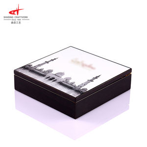 Gift Ramadan Samding Luxury Wood Empty Islamic Saudi Arabia Ajwa Mabroom Bateel Medjool Gift Wooden Chocolate Dates Box For Ramadan