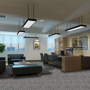 High Quality 50x50 Square Nylon Loop Pile Modern <b>Puzzle</b> Pattern Commercial Carpet Tiles - Product Image 3