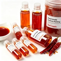 Pigment rouge naturel de paprika liquide de qualité alimentaire avec capsaïcine et oléorésine pour les confiseries et les produits de boulangerie, emballage en fût