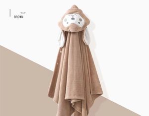 Toalla de Baño para Niños con Capucha, Capa Infantil, Bata de Baño de Felpa de Coral con Dibujos Animados, Suave y Absorbente, Toalla de Baño Gruesa - Product Image 6