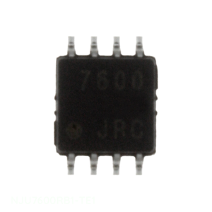 NJU7600RB1-TE1 8 VSSOP, 8 MSOP (0.110 นิ้ว, กว้าง 2.80 มม.) ชิปวงจรรวม ไอซี ระบบจัดการพลังงาน (PMIC) ไอซี BOM มีสินค้าในสต็อก - Product Image 1