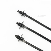 Kabel Ties Tipe Pohon Cemara XG 5*170mm Nylon 66 Self-Locking X171 Ketebalan Plat 0.6-7mm Lubang 6.8-8.2mm 94V-2 Tahan Api Bersertifikasi CE