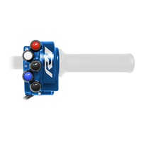 Cubierta de control del acelerador con interruptor integrado en el manillar para Yamaha YZF-R1 (Azul)