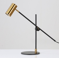 NModern Lampe de bureau LED réglable en acier inoxydable Hôtel Personnalité Art Lampe de table de bureau