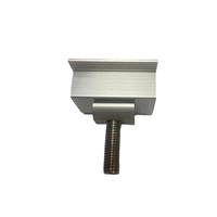 Système de montage sur toit en aluminium pour panneaux solaires photovoltaïques, pince intermédiaire, vente en gros, 30 mm, 32 mm, 35 mm