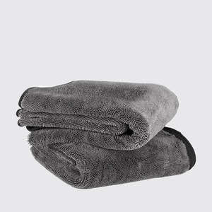 Grande serviette de séchage pour voiture en microfibre à boucle torsadée, séchage rapide, chiffon d'entretien automobile avec technique de tricot - Product Image 5