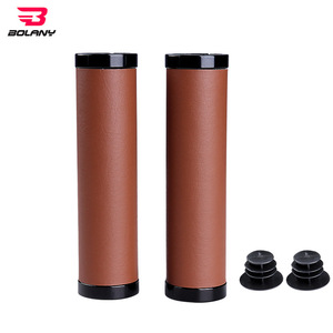 Poignées de guidon de vélo de montagne Bolany 22,2 mm en PU antidérapantes noires pour le cyclisme hors route - Product Image 2