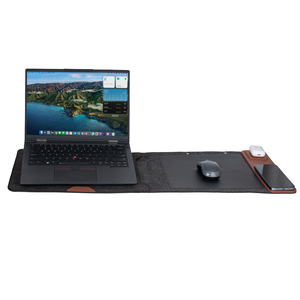 ซองใส่แล็ปท็อปผ้าสักหลาดน้ำหนักเบา ดีไซน์กันน้ำ เป็นมิตรกับสิ่งแวดล้อม ปิดด้วยกระดุมแป๊ก-สำหรับโรงเรียน/สำนักงาน/การเดินทางเพื่อธุรกิจ - Product Image 3