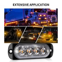 Feux de signalisation LED multifonctionnels pour voiture, lampe de travail stroboscopique, feux de position latéraux, feux de jour automatiques pour une meilleure sécurité automobile
