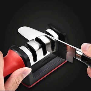 Aiguiseur de couteaux 3 étapes pour affûter les couteaux en acier terni, les couteaux de cuisine et les couteaux de poche - Product Image 3