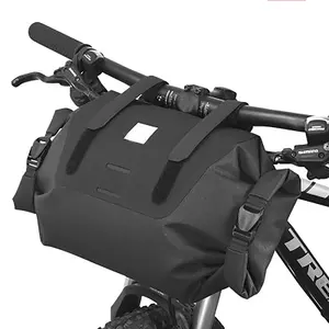 BikeパッキングBike Handlebar Bag Waterproof Large Dry Pack Bicycle Front Bag RollためMountain Road DropバーBikes Bar