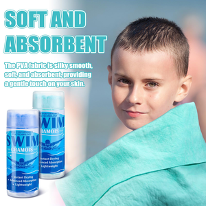 Asciugamano in Pelle Scamosciata per Nuoto, Asciugamano Sportivo per Subacquei, Nuotatori, Triathlon e Altri Sport Acquatici - Product Image 3