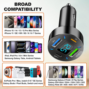 <span class=keywords><strong>USB</strong></span> C xe sạc, rocoren 4-Port PD siêu nhanh Sạc Loại C xe sạc cho nhiều thiết bị, Thuốc lá nhẹ hơn adapter, - Product Image 6