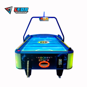 Tốt Nhất Bán Leon Sao Hockey Mô Hình 2 Máy Nghe Nhạc CE Chứng Nhận Trong Nhà Đồng Xu Hoạt Động Cong Bề Mặt Không Khí Hockey Bảng Trò Chơi Cho - Product Image 1
