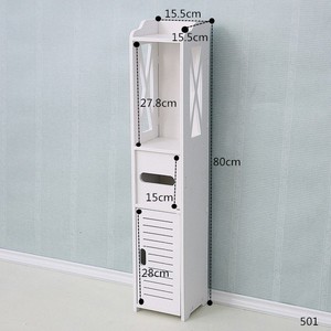 <span class=keywords><strong>Étagère</strong></span> d'angle étroite en PVC imperméable pour <span class=keywords><strong>salle</strong></span> <span class=keywords><strong>de</strong></span> <span class=keywords><strong>bain</strong></span>, organisateur <span class=keywords><strong>de</strong></span> <span class=keywords><strong>rangement</strong></span> compact sur pied - Product Image 4