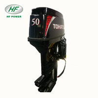 Moteur hors-bord hydraulique à essence 2 temps à arbre long de 40 CV 50 CV avec démarrage électrique pour bateau marin
