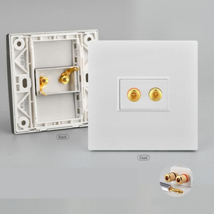 Loa dây ràng buộc bài tường ổ cắm mặt tấm phẳng hộp cáp kết nối cho cáp phẳng/Chuối Spade Cắm hệ thống rạp hát tại nhà - Product Image 4