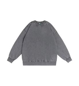 Fabricantes de Ropa, Personalizado, Alta Calidad, 100% Algodón, Forrado, Lavado Vintage, 350g, Casual, Holgado, Invierno, Unisex, Manga Larga - Product Image 2