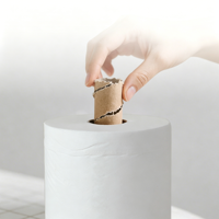 Papier essuie-tout en rouleau jumbo à déroulement central, ultra doux, biodégradable, en pure pâte de bois, écologique, pour hôtels, maisons, salles de bain et lieux publics