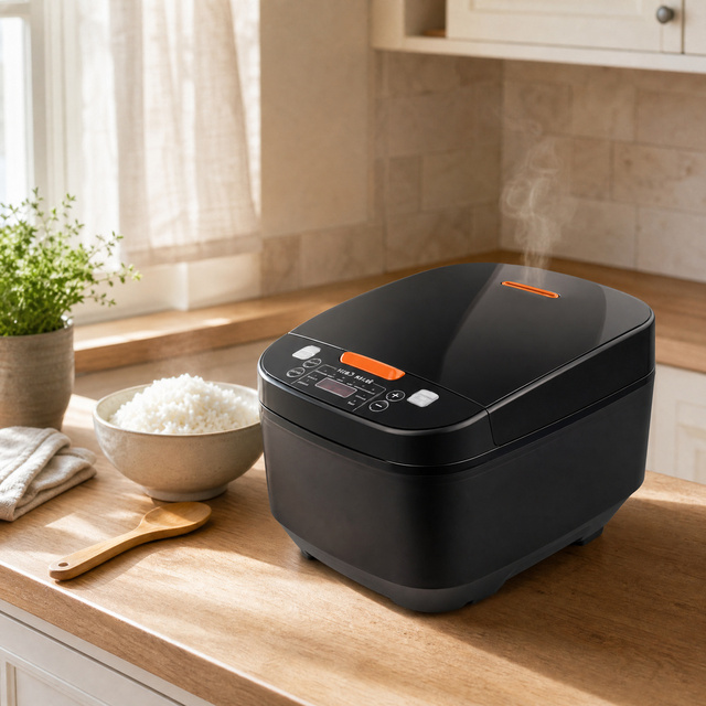 5-Liter Smart Electric Rice Cooker Fast Soup Maker Low Sugar Household Kitchen Appliance Plastic Housing