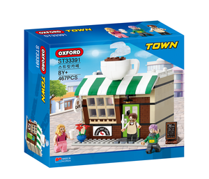 Cafetería Urbana TOWN STREET CAFE, Bloques de Construcción de Cafetería Casual, Escena de Tienda de Ocio, Juguete de Ensamblaje DIY para Niños - Product Image 1
