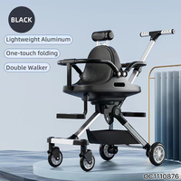 Chaise de poussée pliable légère de haute qualité voyageant Double bébé et enfant poussette 2025 pour 2 enfants en gros de Chine