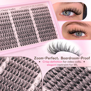 Kit de Pestañas en Racimo, Pestañas Naturales, Kit de Extensión de Pestañas DIY, Pestañas en Racimo de 10-16 mm, Kit de Extensiones de Pestañas de 300 Piezas - Product Image 5